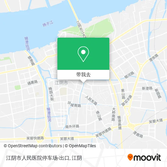 江阴市人民医院停车场-出口地图