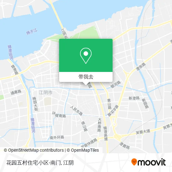花园五村住宅小区-南门地图