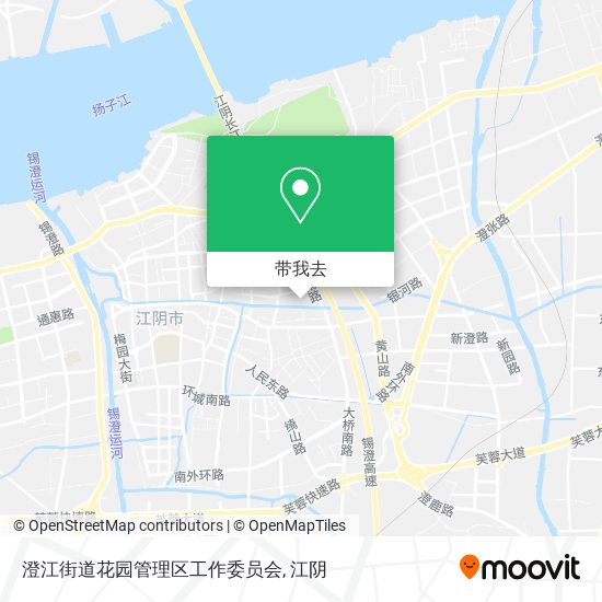 澄江街道花园管理区工作委员会地图