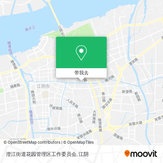 澄江街道花园管理区工作委员会地图