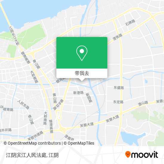 江阴滨江人民法庭地图