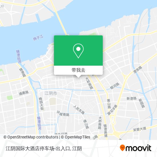 江阴国际大酒店停车场-出入口地图