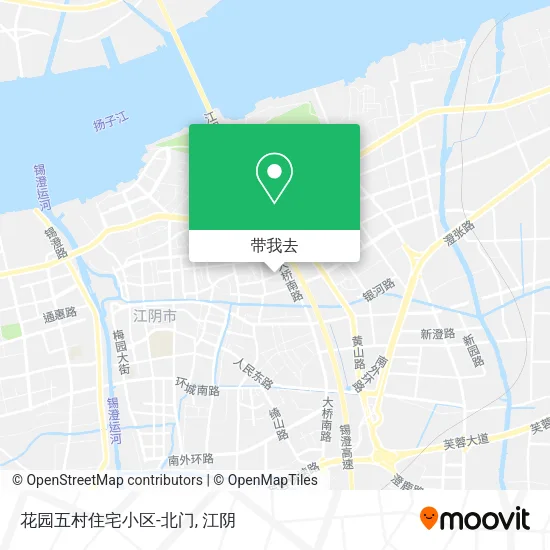 花园五村住宅小区-北门地图