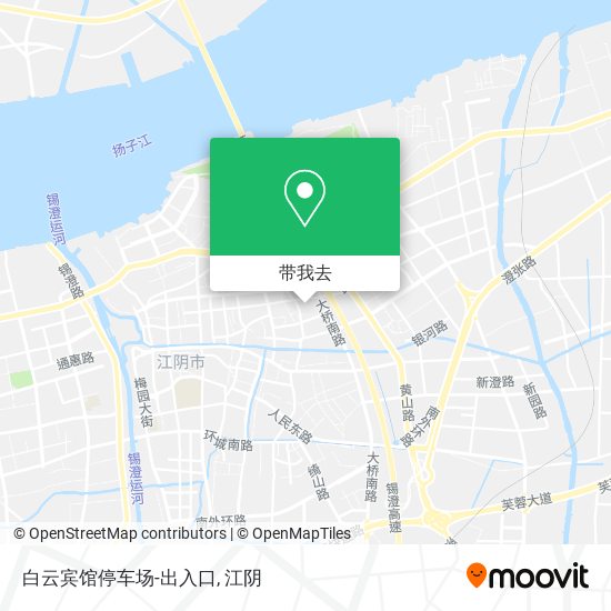白云宾馆停车场-出入口地图