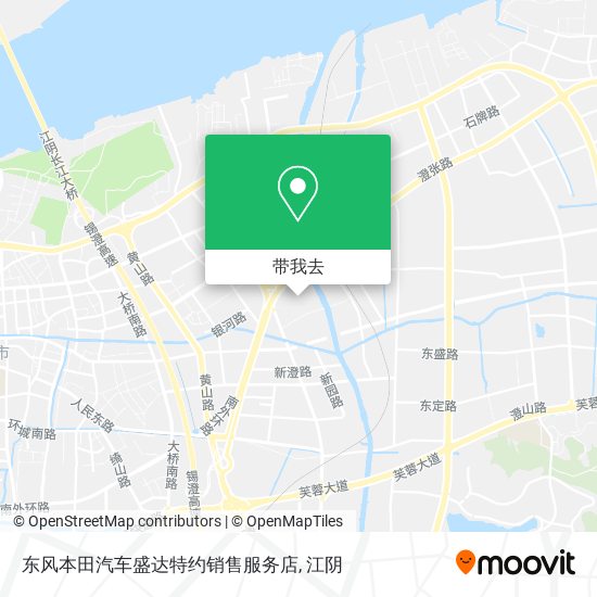 东风本田汽车盛达特约销售服务店地图