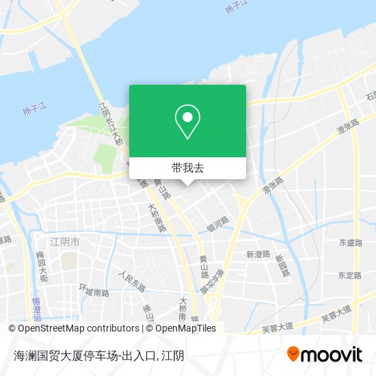 海澜国贸大厦停车场-出入口地图
