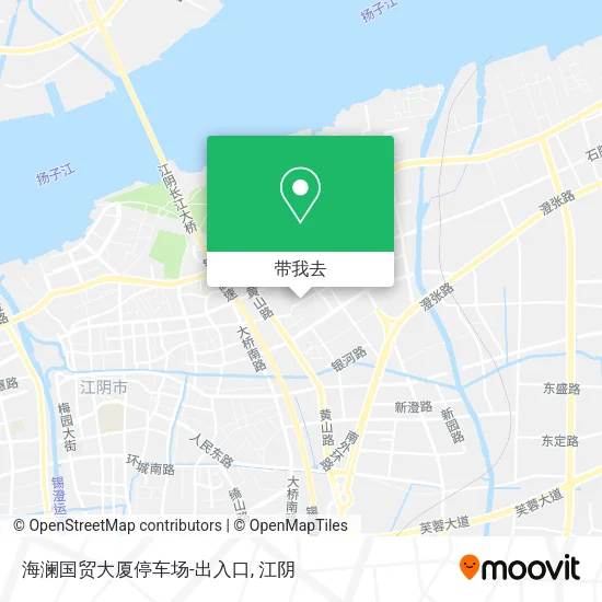 海澜国贸大厦停车场-出入口地图