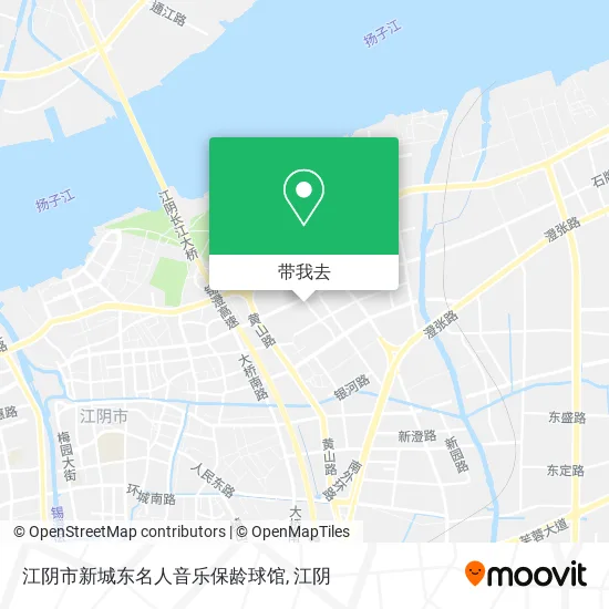 江阴市新城东名人音乐保龄球馆地图