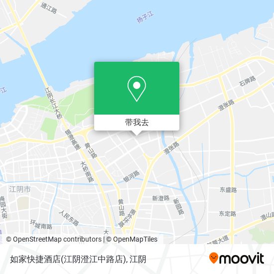 如家快捷酒店(江阴澄江中路店)地图