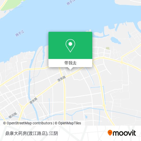 鼎康大药房(渡江路店)地图