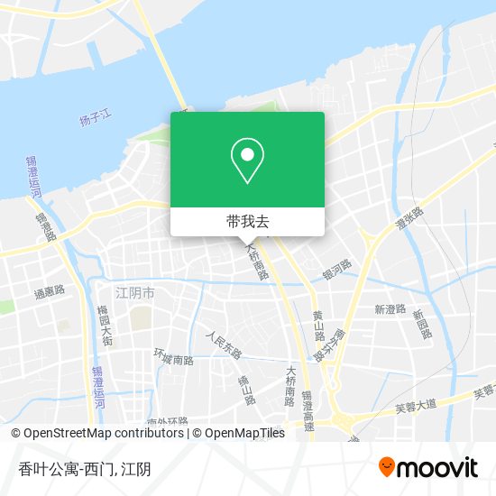 香叶公寓-西门地图