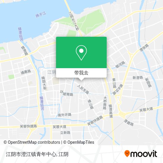 江阴市澄江镇青年中心地图
