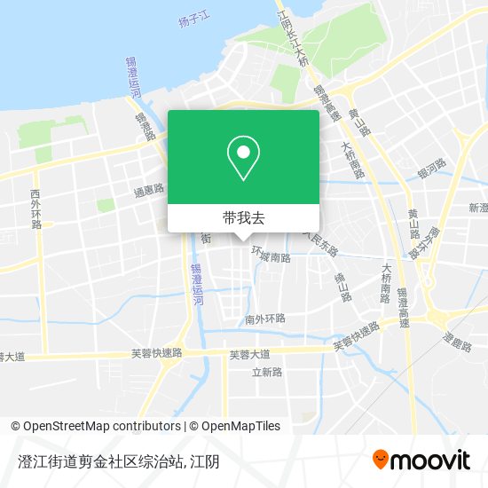 澄江街道剪金社区综治站地图