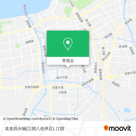 袁老四火锅(江阴八佰伴店)地图