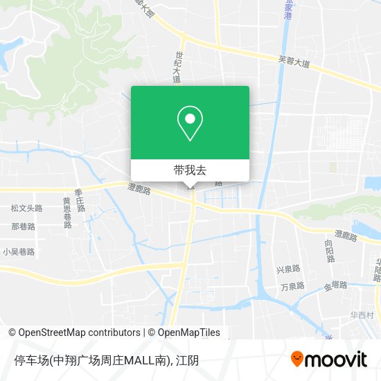 停车场(中翔广场周庄MALL南)地图