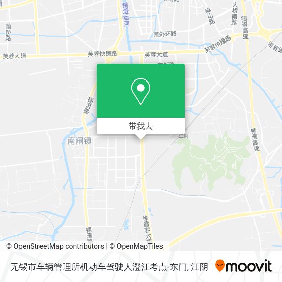 无锡市车辆管理所机动车驾驶人澄江考点-东门地图