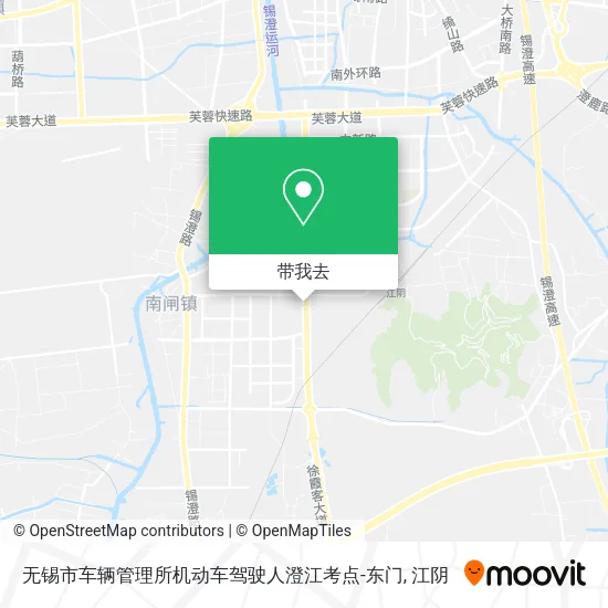 无锡市车辆管理所机动车驾驶人澄江考点-东门地图