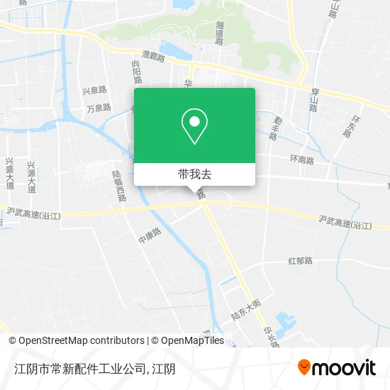 江阴市常新配件工业公司地图