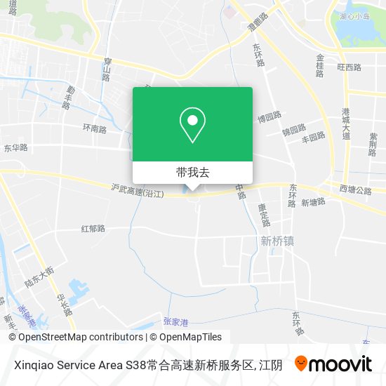 Xinqiao Service Area S38常合高速新桥服务区地图