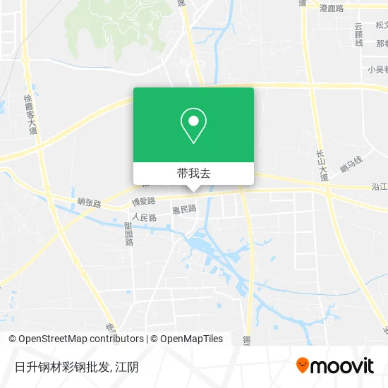 日升钢材彩钢批发地图
