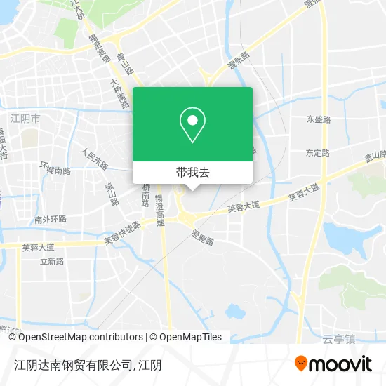 江阴达南钢贸有限公司地图