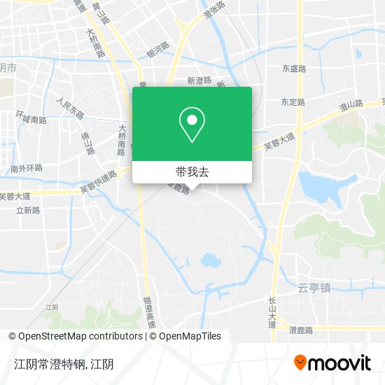 江阴常澄特钢地图