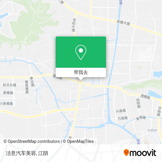 洁意汽车美容地图