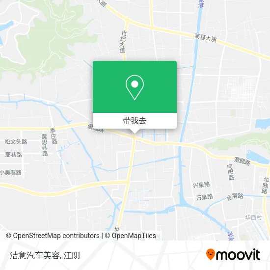 洁意汽车美容地图