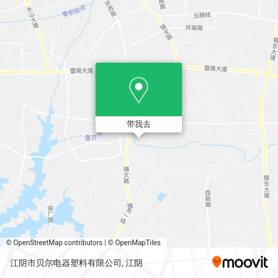江阴市贝尔电器塑料有限公司地图