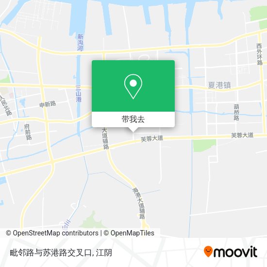 毗邻路与苏港路交叉口地图