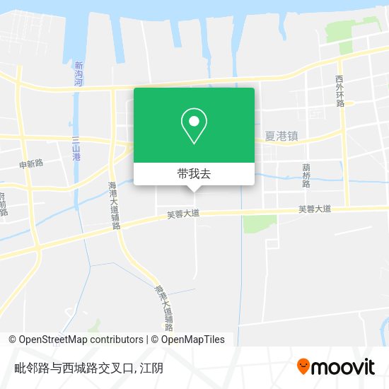 毗邻路与西城路交叉口地图