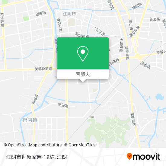 江阴市世新家园-19栋地图