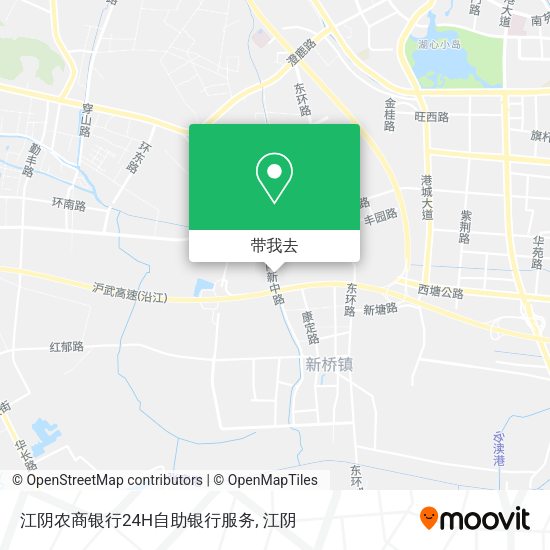 江阴农商银行24H自助银行服务地图
