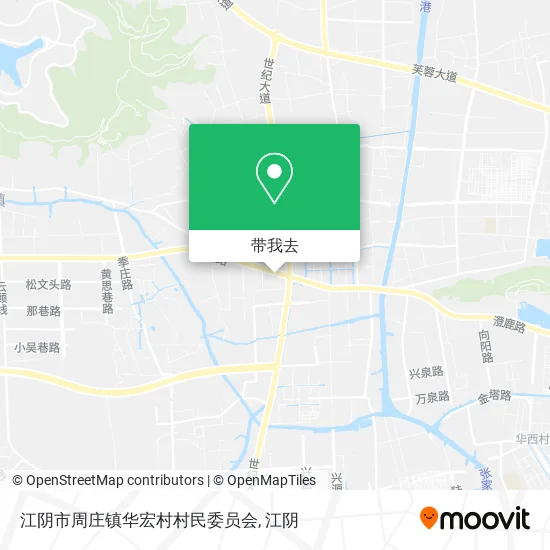 江阴市周庄镇华宏村村民委员会地图