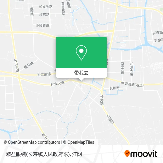 精益眼镜(长寿镇人民政府东)地图