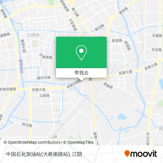 中国石化加油站(大桥南路站)地图