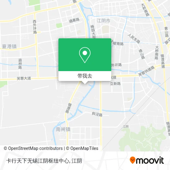 卡行天下无锡江阴枢纽中心地图
