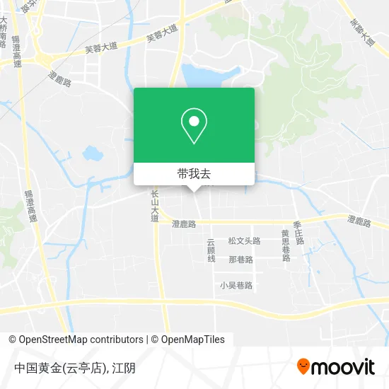 中国黄金(云亭店)地图