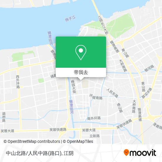 中山北路/人民中路(路口)地图