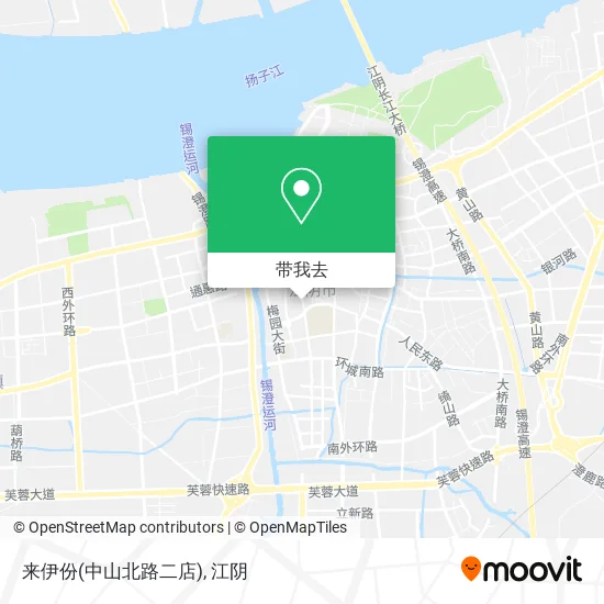 来伊份(中山北路二店)地图