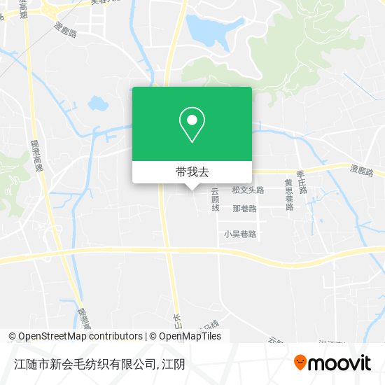 江随市新会毛纺织有限公司地图