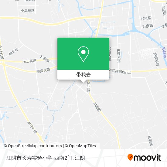 江阴市长寿实验小学-西南2门地图