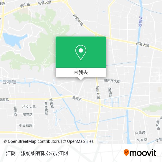 江阴一派纺织有限公司地图