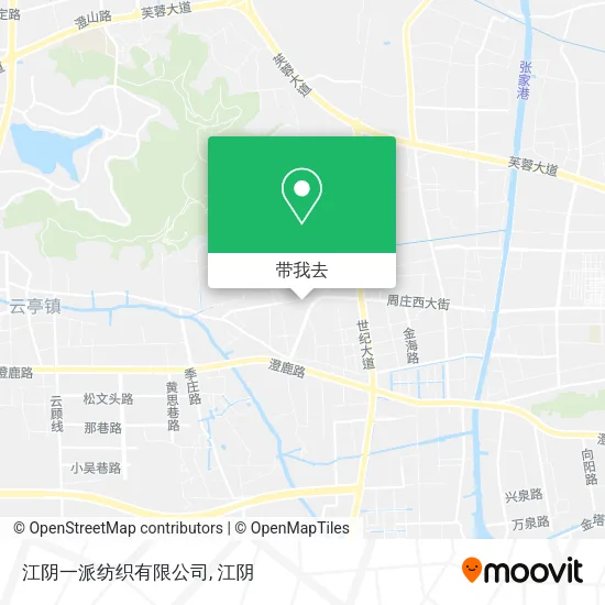 江阴一派纺织有限公司地图