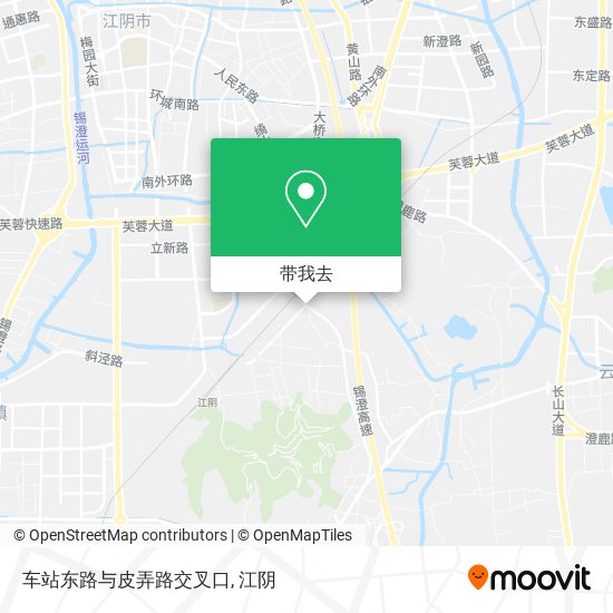 车站东路与皮弄路交叉口地图