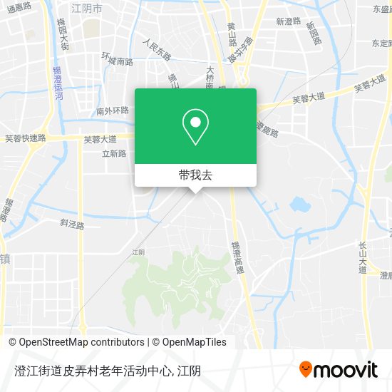 澄江街道皮弄村老年活动中心地图