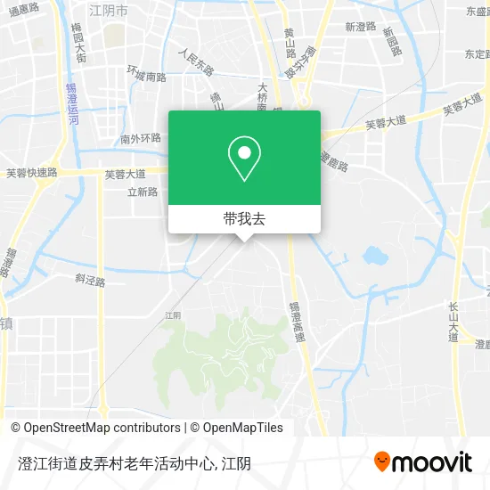 澄江街道皮弄村老年活动中心地图