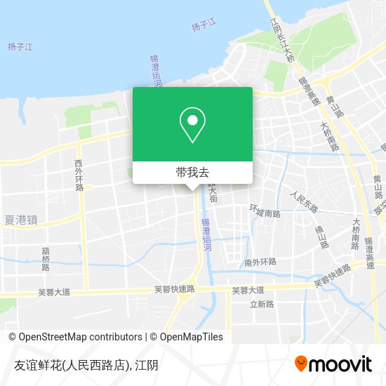 友谊鲜花(人民西路店)地图