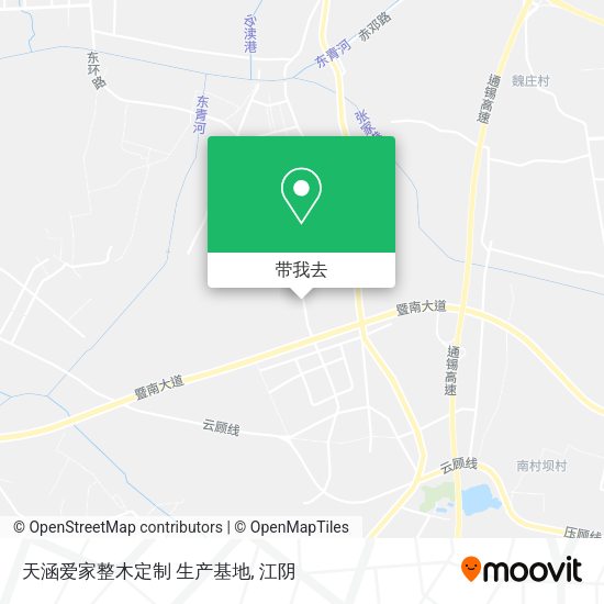 天涵爱家整木定制 生产基地地图