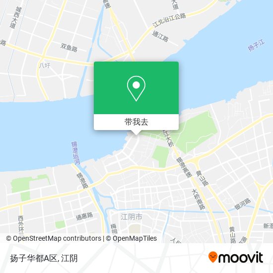 扬子华都A区地图